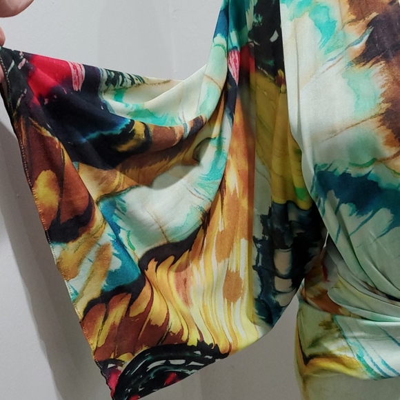 Iodice Brand Women's Kimono Dress with sleeves M/L - Picture 5 of 7